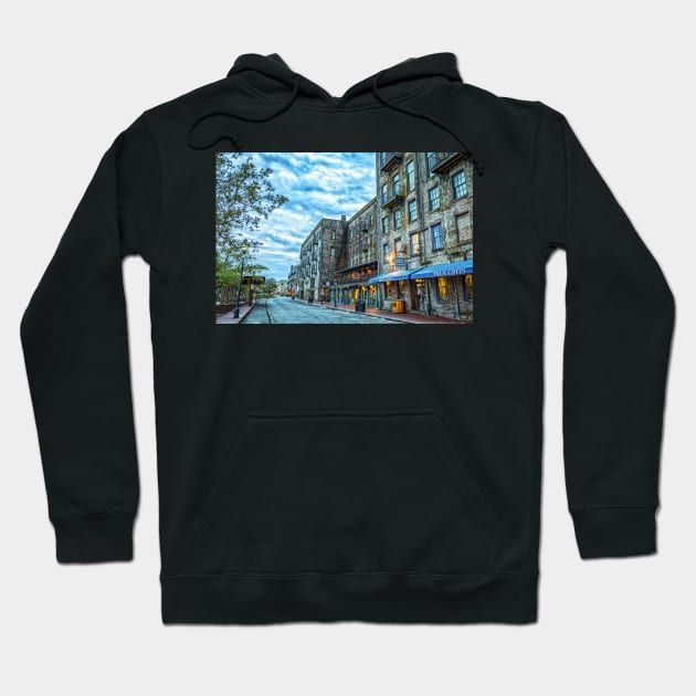 River Street Savannah Georgia Hoodie by Gestalt Imagery